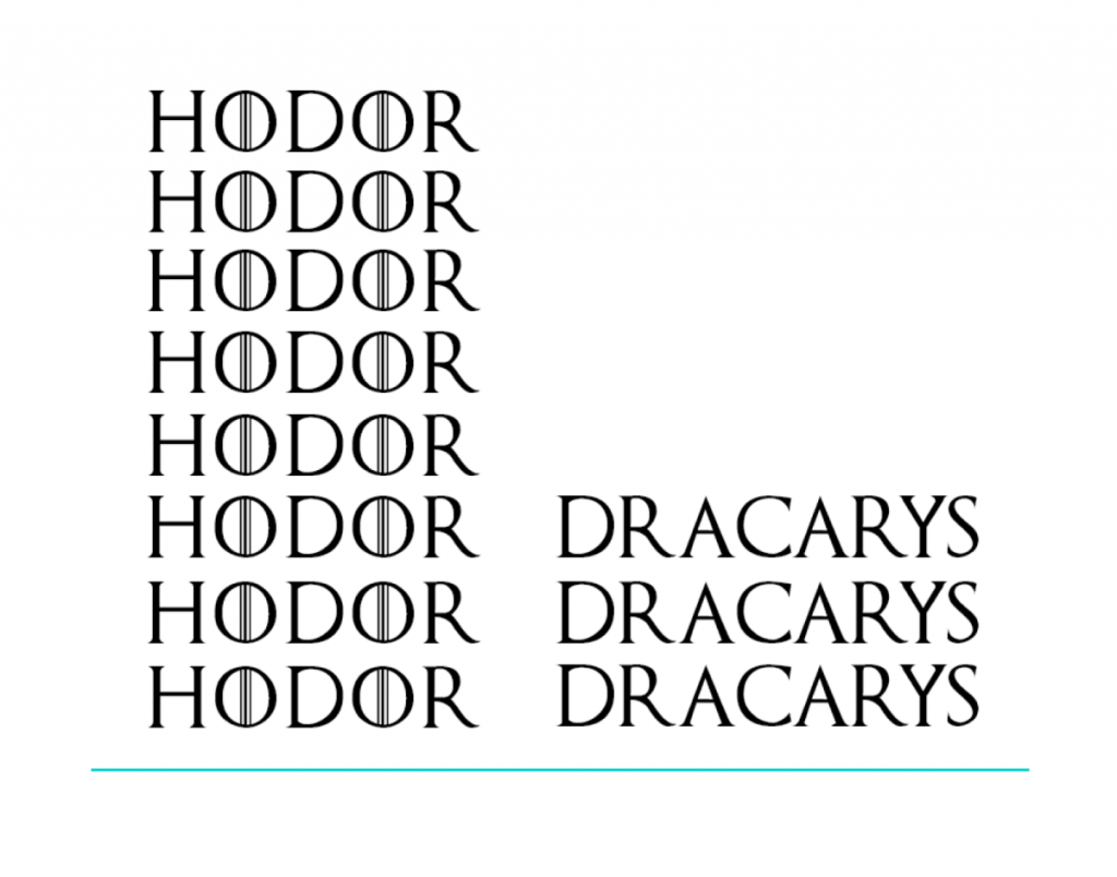 hodor dracarys x