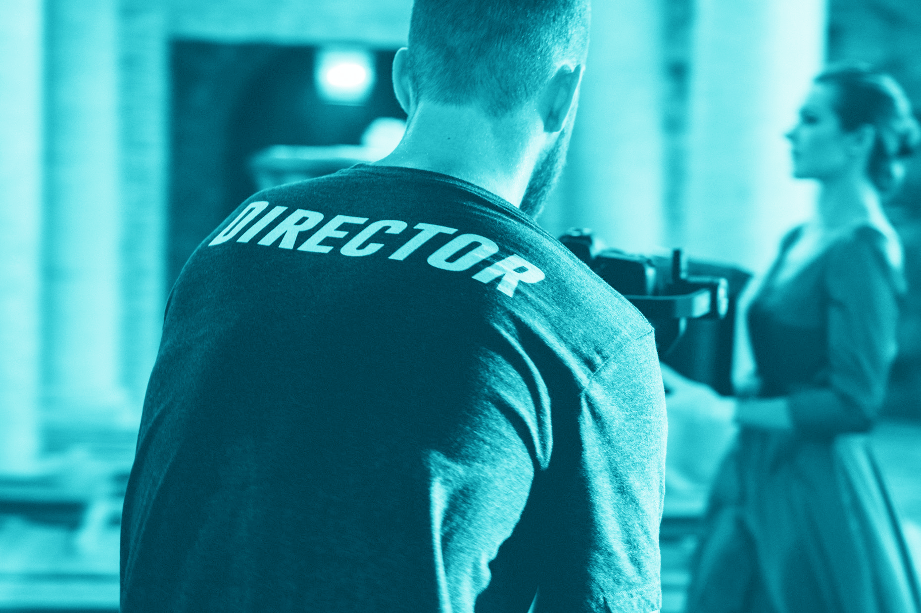 cropped female in movie